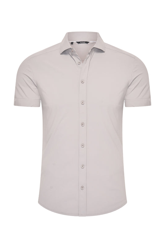 Men Shirt Short Sleeve | Elephant Grey