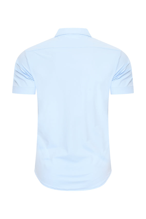 Men Shirt Short Sleeve | Light Blue