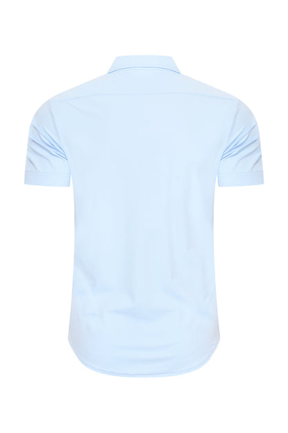 Men Shirt Short Sleeve | Light Blue