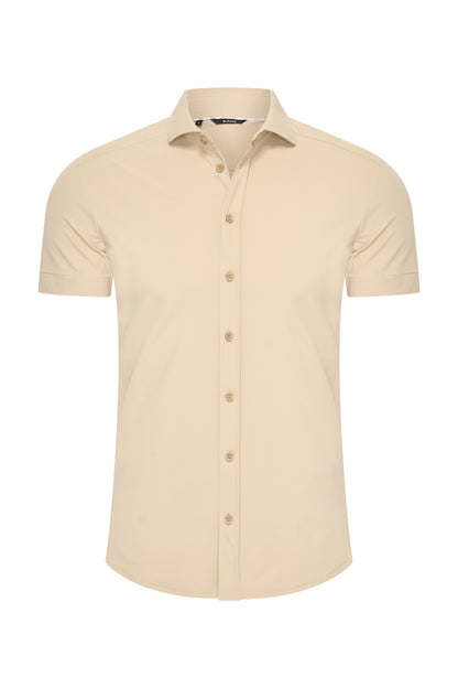 Men Shirt Short Sleeve | Sand