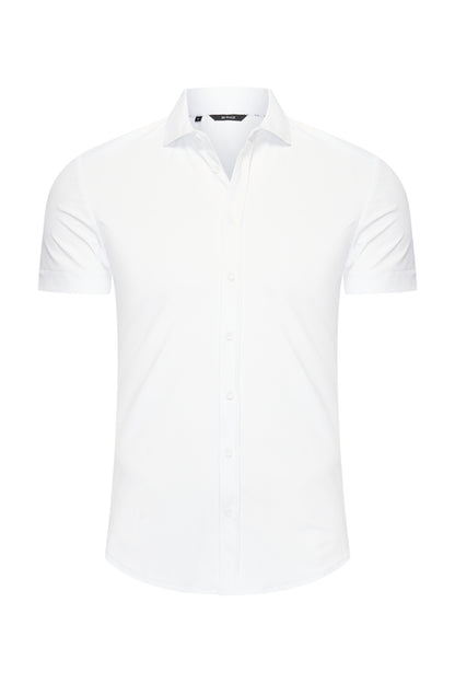 Men Shirt Short Sleeve | White