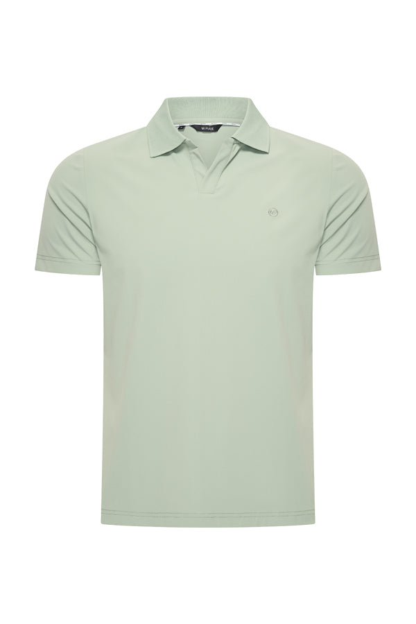 Men V Neck Polo Shirt | Lilypad