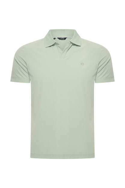 Men V Neck Polo Shirt | Lilypad