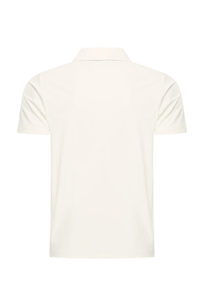 Men V Neck Polo Shirt | Off White
