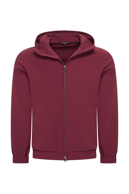 Herren Kapuzenjacke | Burgund