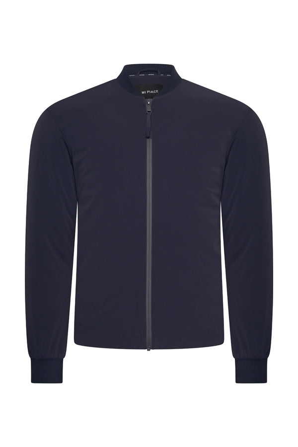 Men Bomber Jacket Padded | Dark Blue
