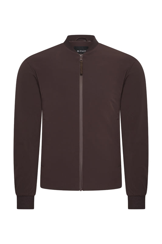Men Bomber Jacket Padded | Espresso