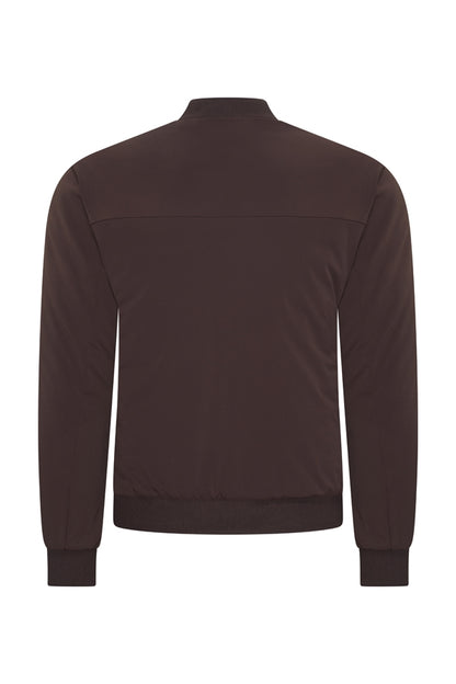 Men Bomber Jacket Padded | Espresso