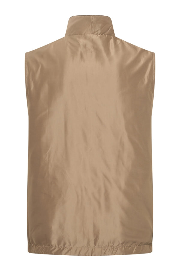 Men Gilet Tech Reversible | Taupe | L.Grey