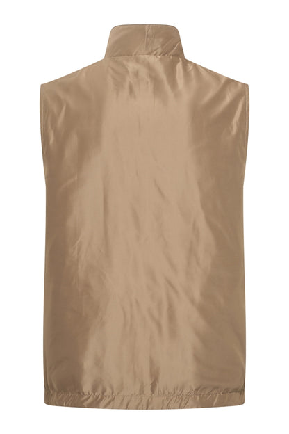 Men Gilet Tech Reversible | Taupe | L.Grey