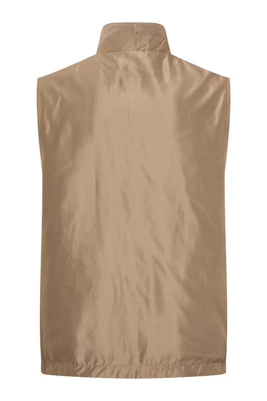 Men Gilet Tech Reversible | Taupe | L.Grey