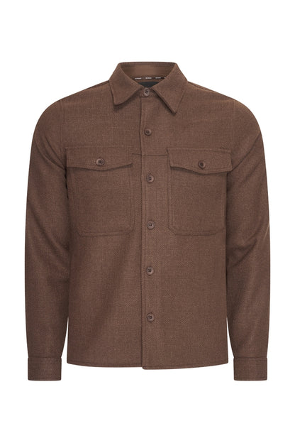 Men Woven Jacket | Espresso