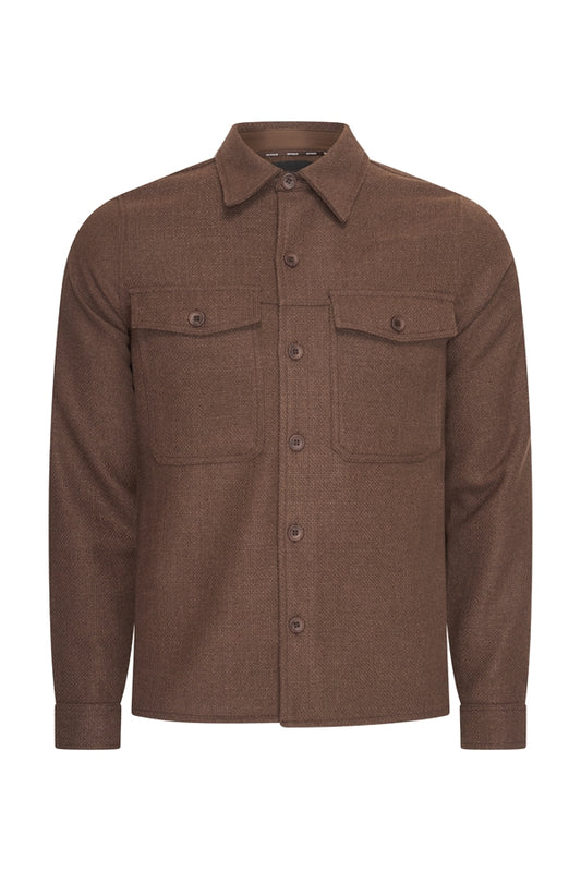 Men Woven Jacket | Espresso