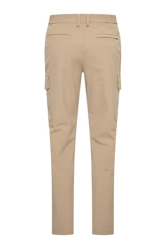 Men Trousers Straight Cargo | Latte