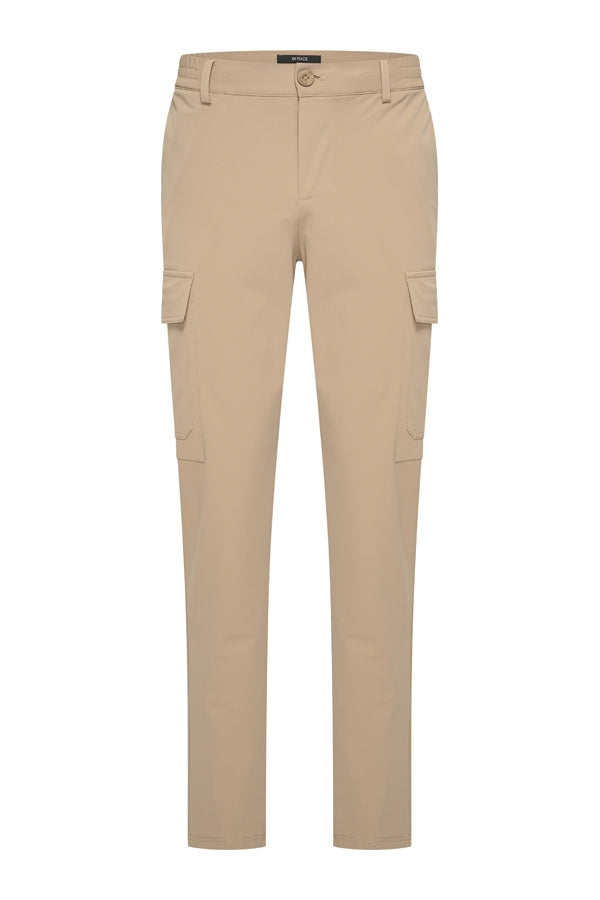 Men Trousers Straight Cargo | Latte