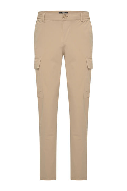 Men Trousers Straight Cargo | Latte