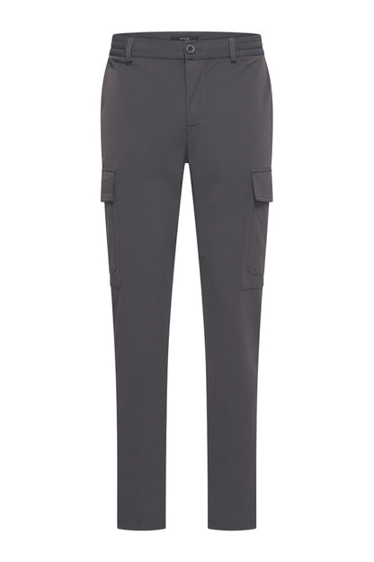 Men Trousers Straight Cargo | Dark Grey