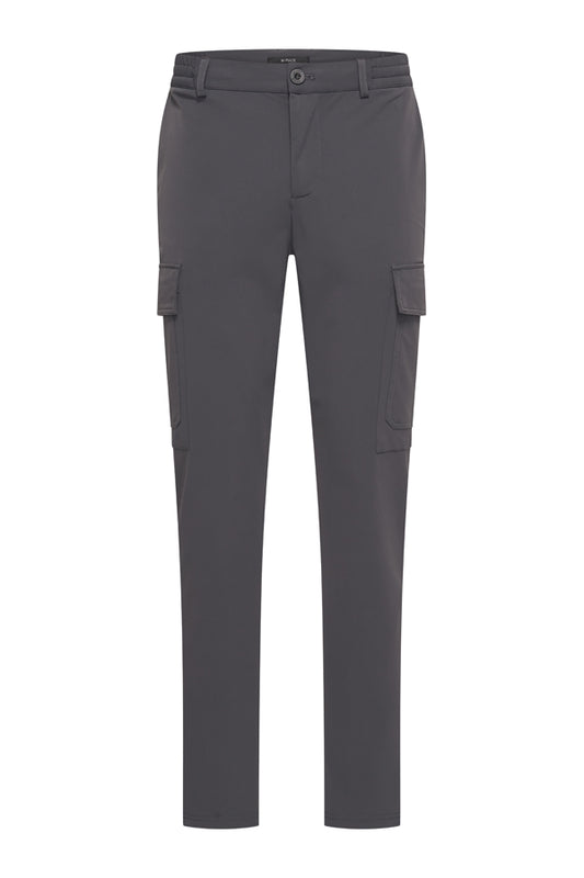 Men Trousers Straight Cargo | Dark Grey