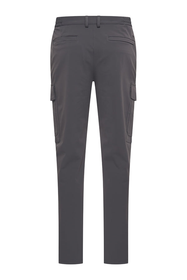 Men Trousers Straight Cargo | Dark Grey
