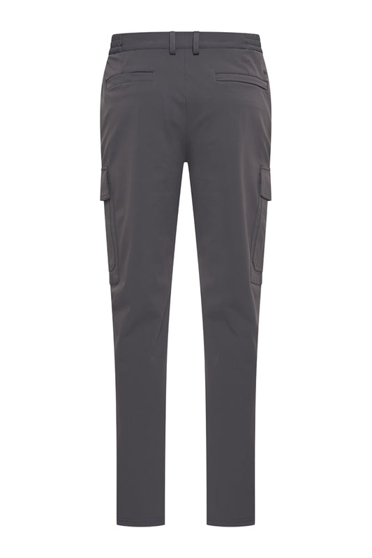 Men Trousers Straight Cargo | Dark Grey