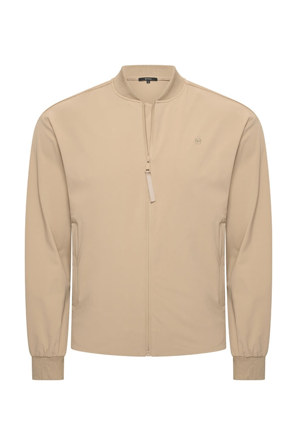Men Bomber Jacket | Latte