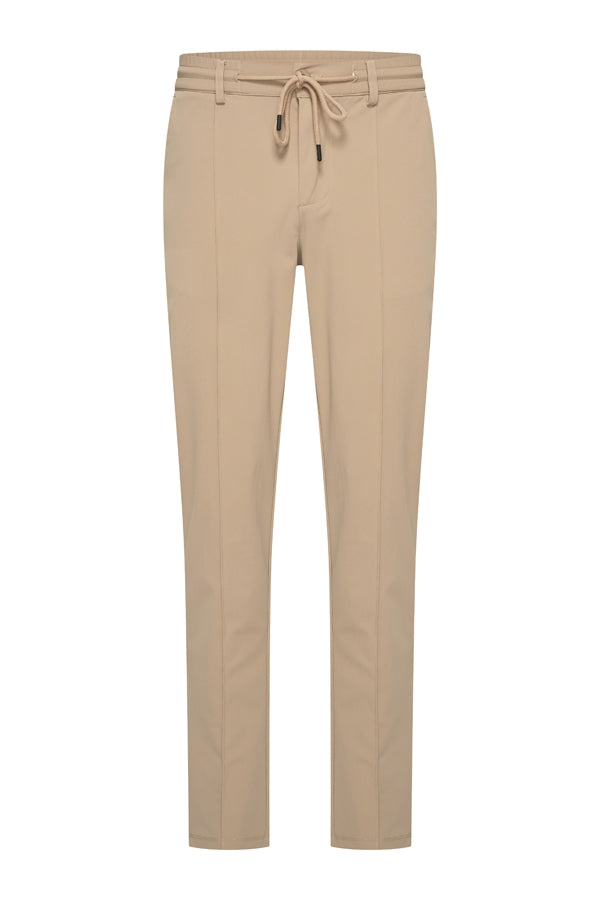 Men Trousers Pintuck Seam | Latte