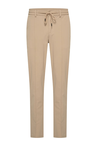 Men Trousers Pintuck Seam | Latte