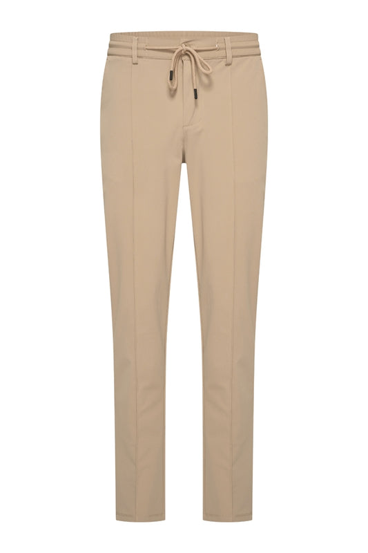 Men Trousers Pintuck Seam | Latte