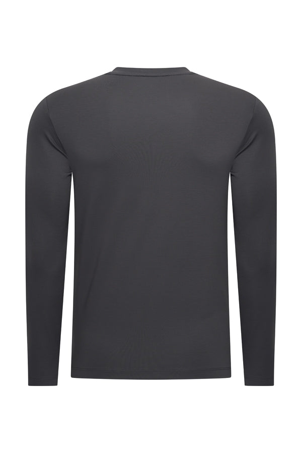Men Cotton Shirt Long Sleeves | Dark Grey