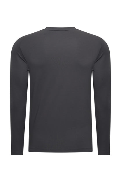 Men Cotton Shirt Long Sleeves | Dark Grey