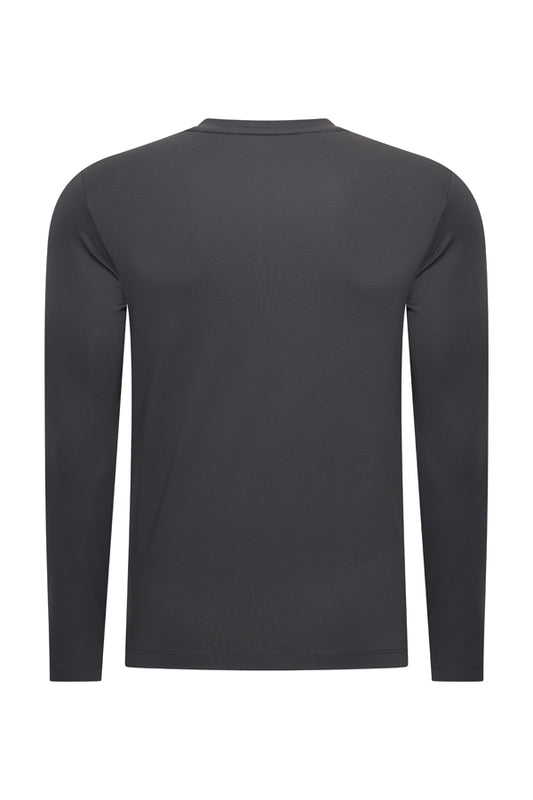 Men Cotton Shirt Long Sleeves | Dark Grey