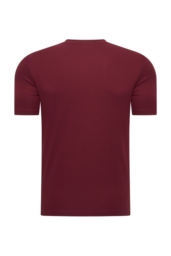 Men Cotton T Shirt | Burgundy