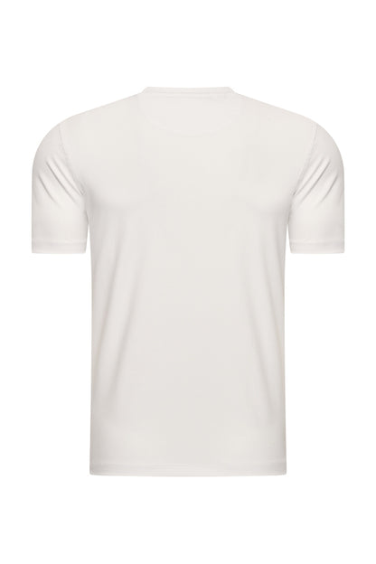 Men Cotton T Shirt | White