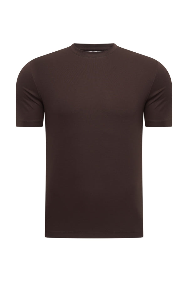 Herren Baumwoll-T-Shirt | Espresso