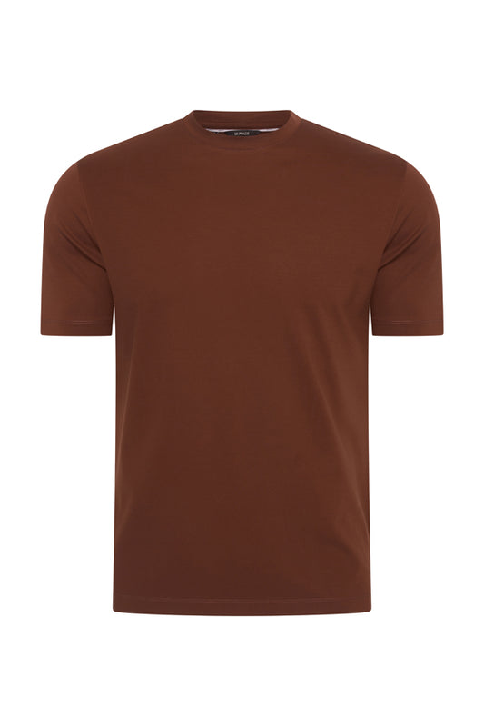 Men Cotton T Shirt | Brown Stone