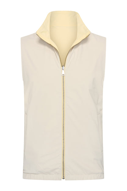 Men Gilet Reversible | Pastel Yellow | Kit
