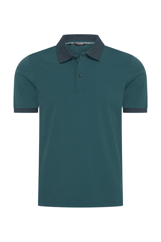 Men Polo Shirt | Teal Blue