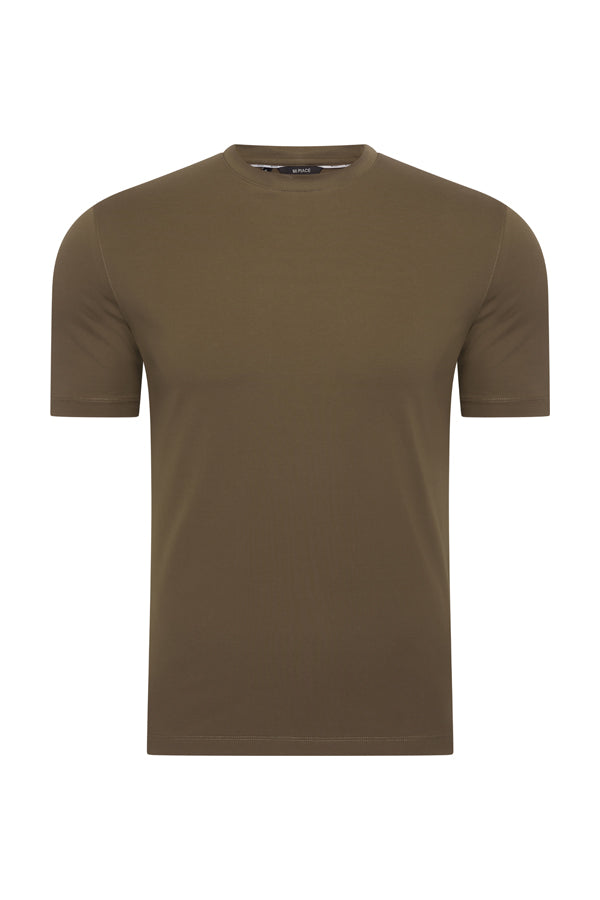 Herren-T-Shirt aus Baumwolle | Oliv