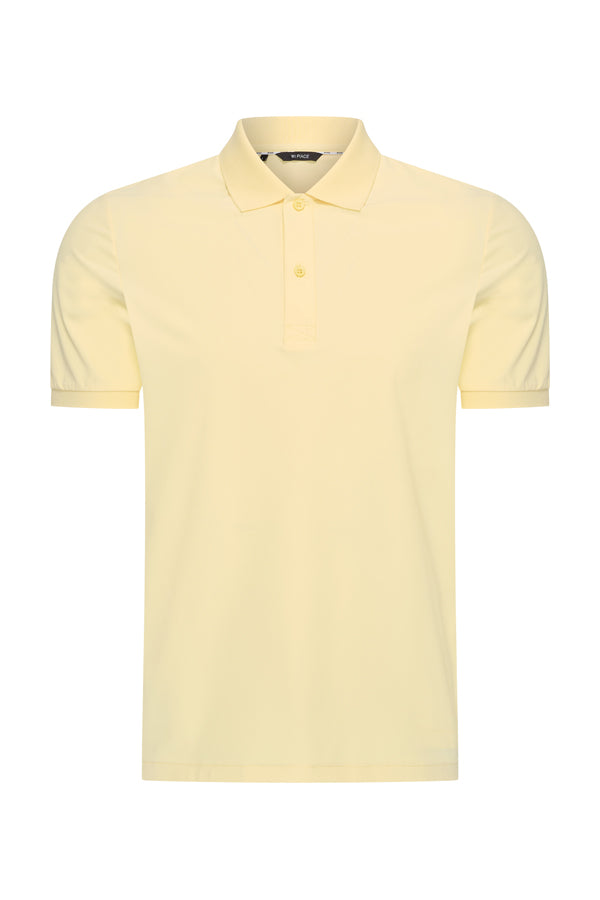 Men's Polo Shirt | Pastel Yellow