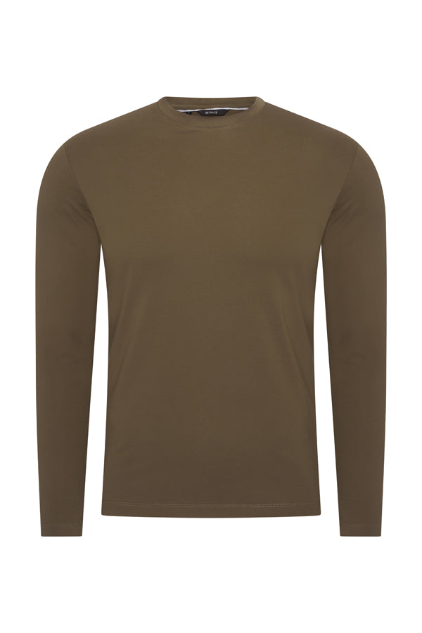Herren Baumwollhemd Langarm | Olive