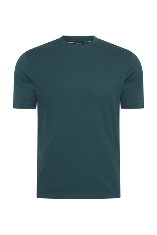 Men Cotton T Shirt | Teal Blue