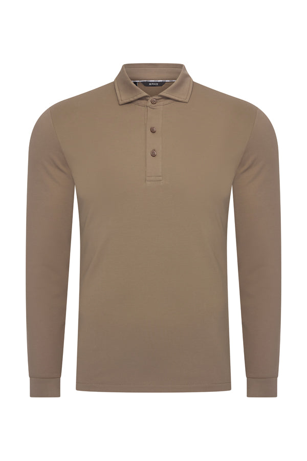 Men Polo Cotton Long Sleeves | Falcon