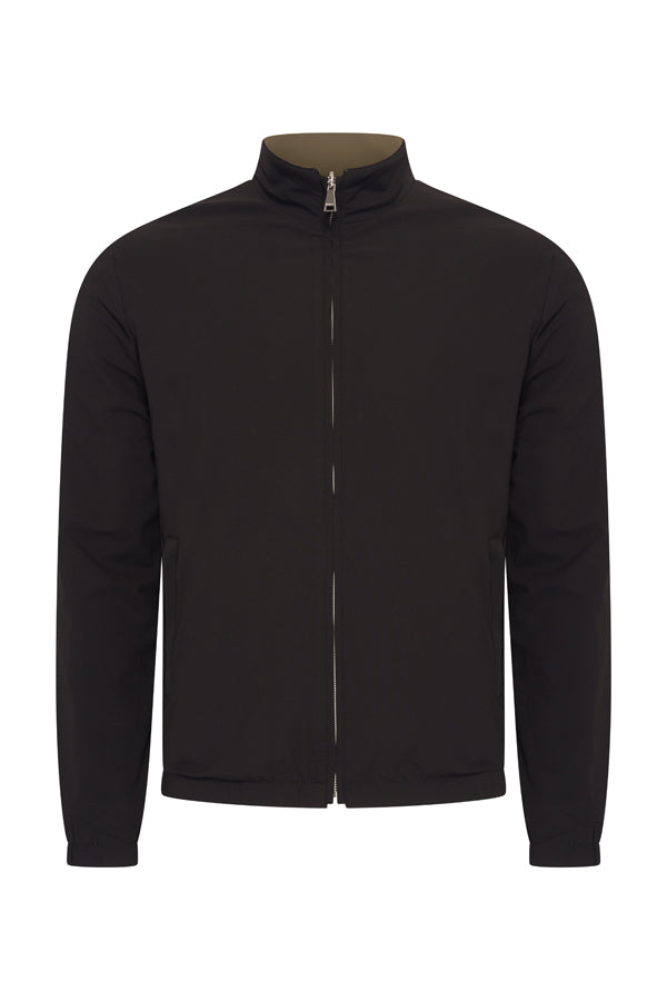 Herrenjacke Wendejacke | Schwarz | Oliv