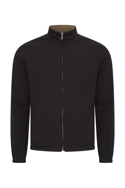 Herrenjacke Wendejacke | Schwarz | Oliv