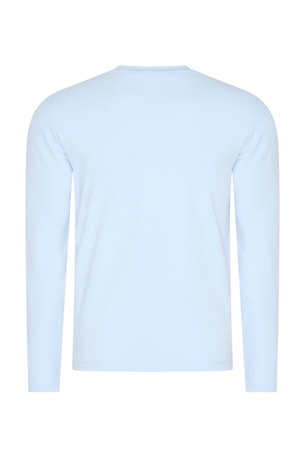 Men Cotton Shirt Long Sleeves | Light Blue