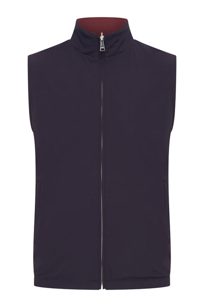 Herren Weste Wendbar | D.Blau | Bordeaux