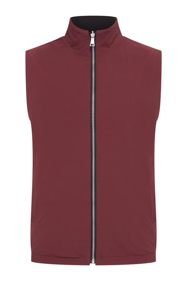 Herren Weste Wendbar | D.Blau | Bordeaux