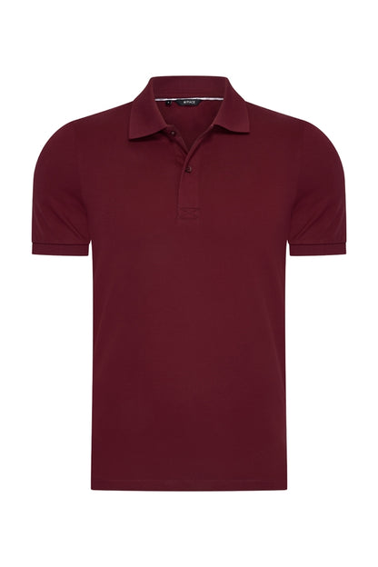 Men Polo Cotton | Burgundy