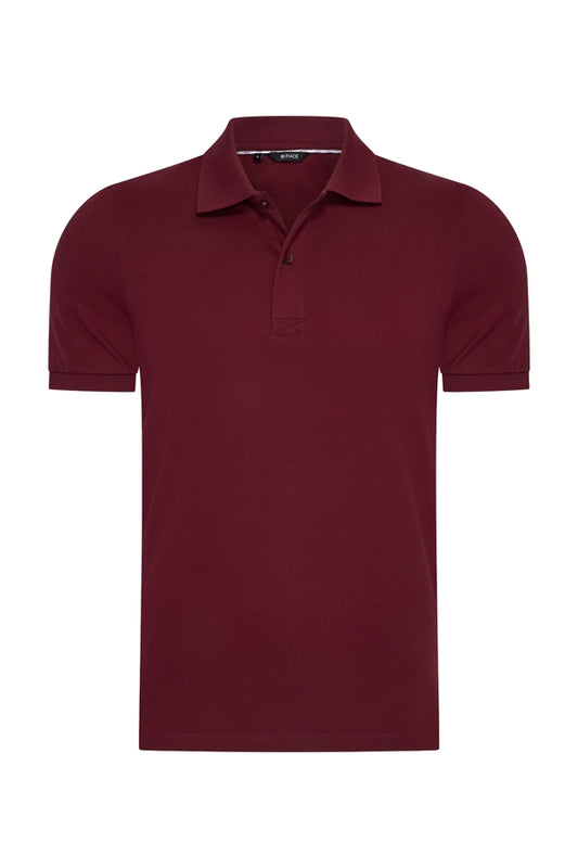 Men Polo Cotton | Burgundy