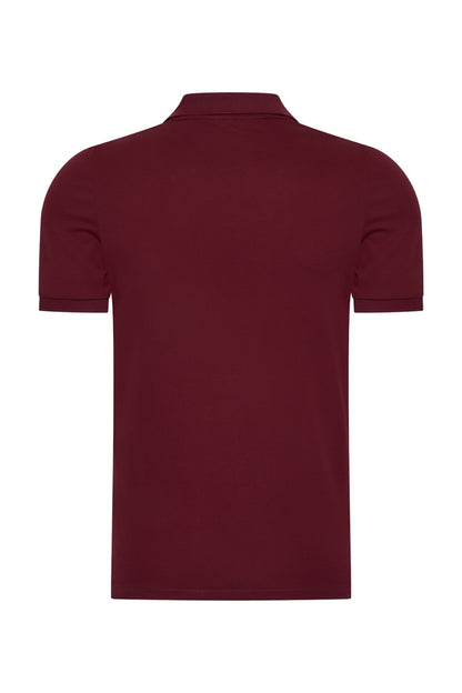 Men Polo Cotton | Burgundy